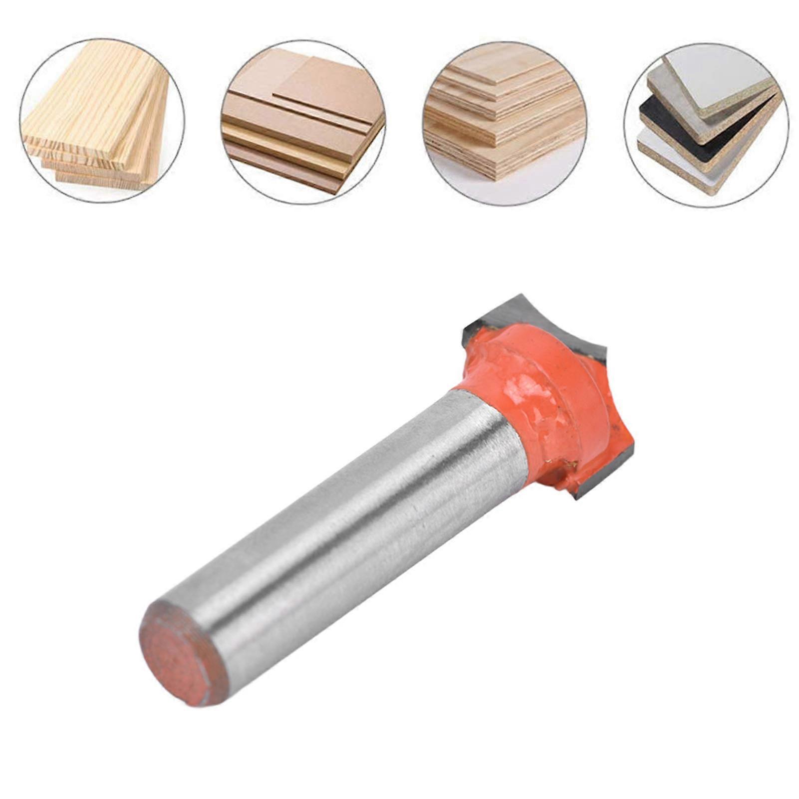 CNC Router Bits Tungsten Carbide Blade 45 Gauge Steel Body PTFE Coating 8mm/0.3in Round Shank Clean Cutting Tool14mm 