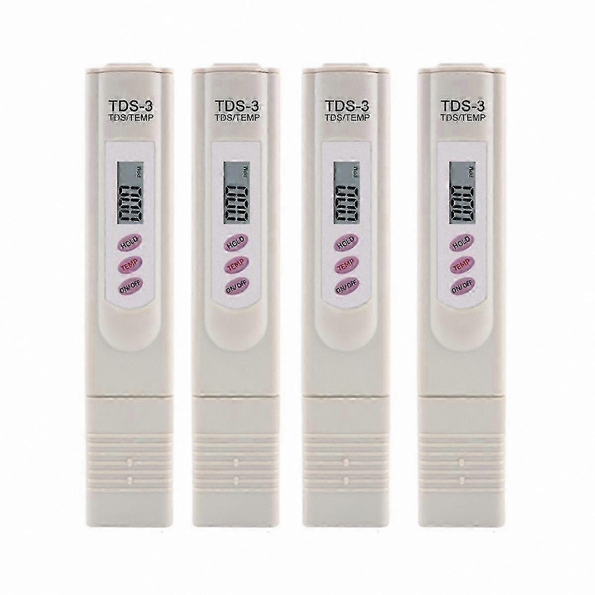 4-Pack TDS Meter Pen for Water Quality Testing Drinking & Pool Use