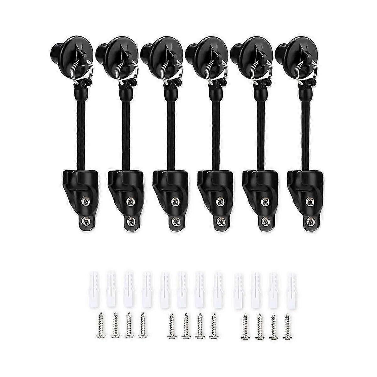 Upgraded Bungee Kit and End Cap Outdoor Roller Sun Shade Replacement Part Shade Tie Downs Elastic Windproof Cord Buckle