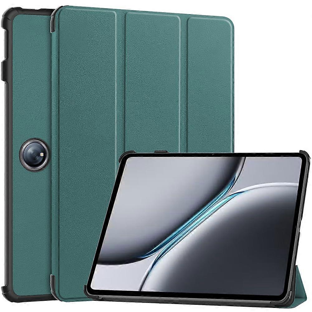 Custer Case For Oppo Pad 3, OnePlus Pad 2 And OnePlus Pad Pro - Smart PU Leather Protective Case Green