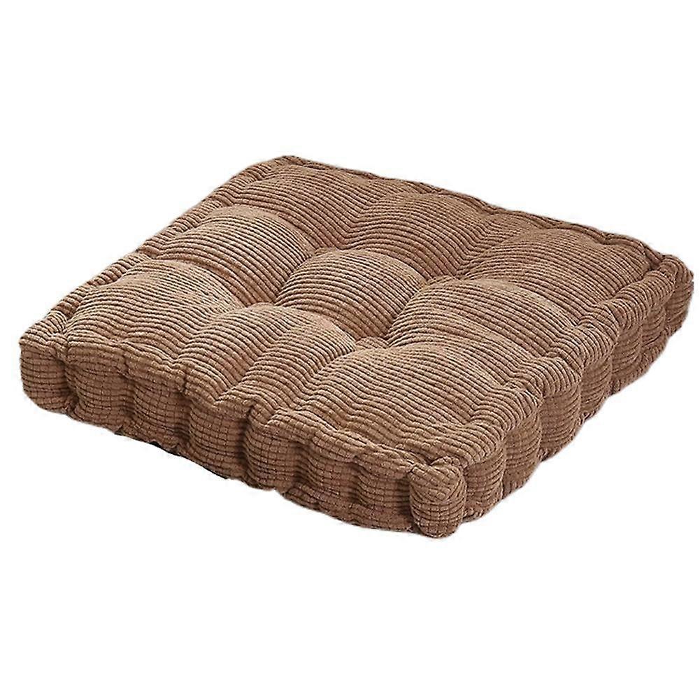 Solid color corduroy corn seat cushion multi color Japanese square