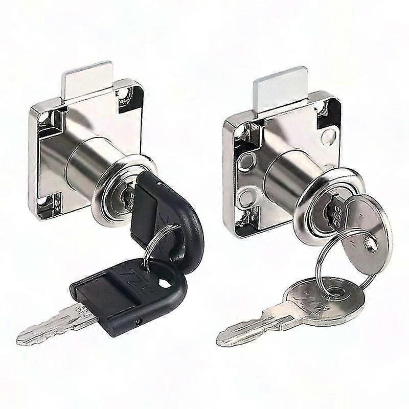 Cabinet Lock with 2 Keys for Wardrobe Door, Cupboard, 2 Pieces