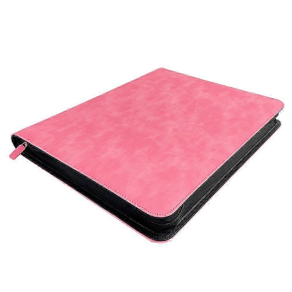 216 Card Slots Hard Card Collection Book with Large Capacity, Waterproof & Dustproof, Pink - Ideal for Card Storage