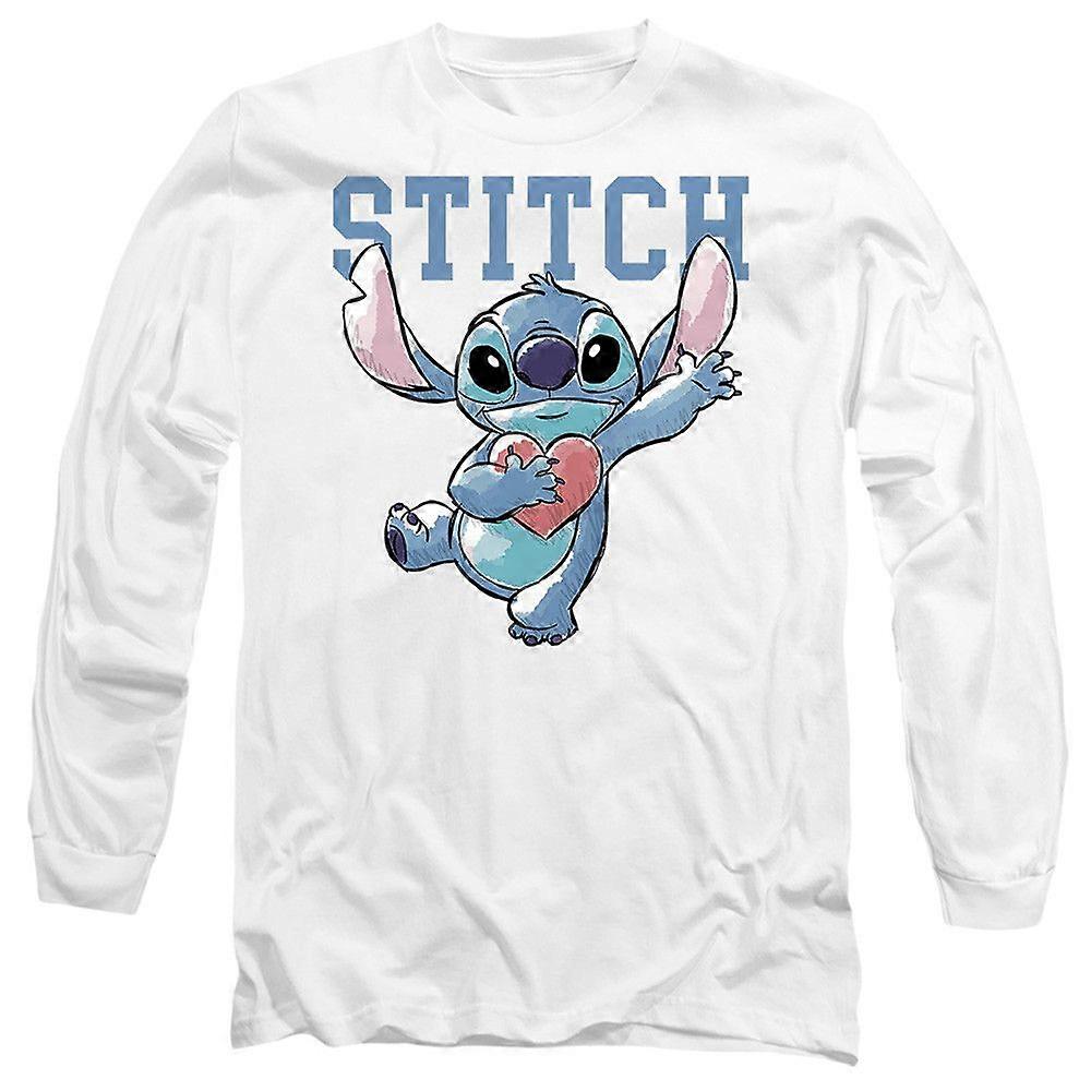 Lilo Stitch Clutching Hearts Long Sleeve T-Shirt TTXX0146