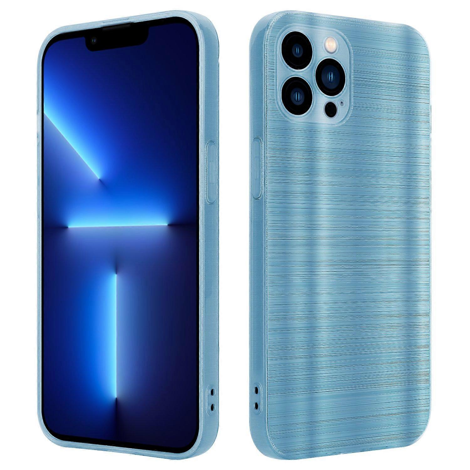 iPhone 13 PRO MAX Protective Case - Brushed Design with Camera Protector