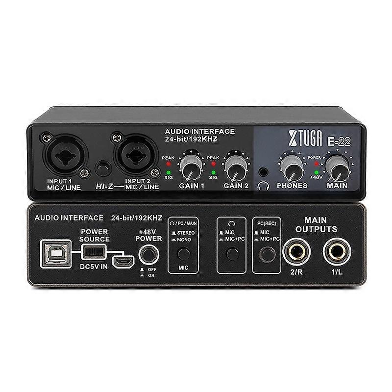 E22 Audio Interface Professional Sound Card