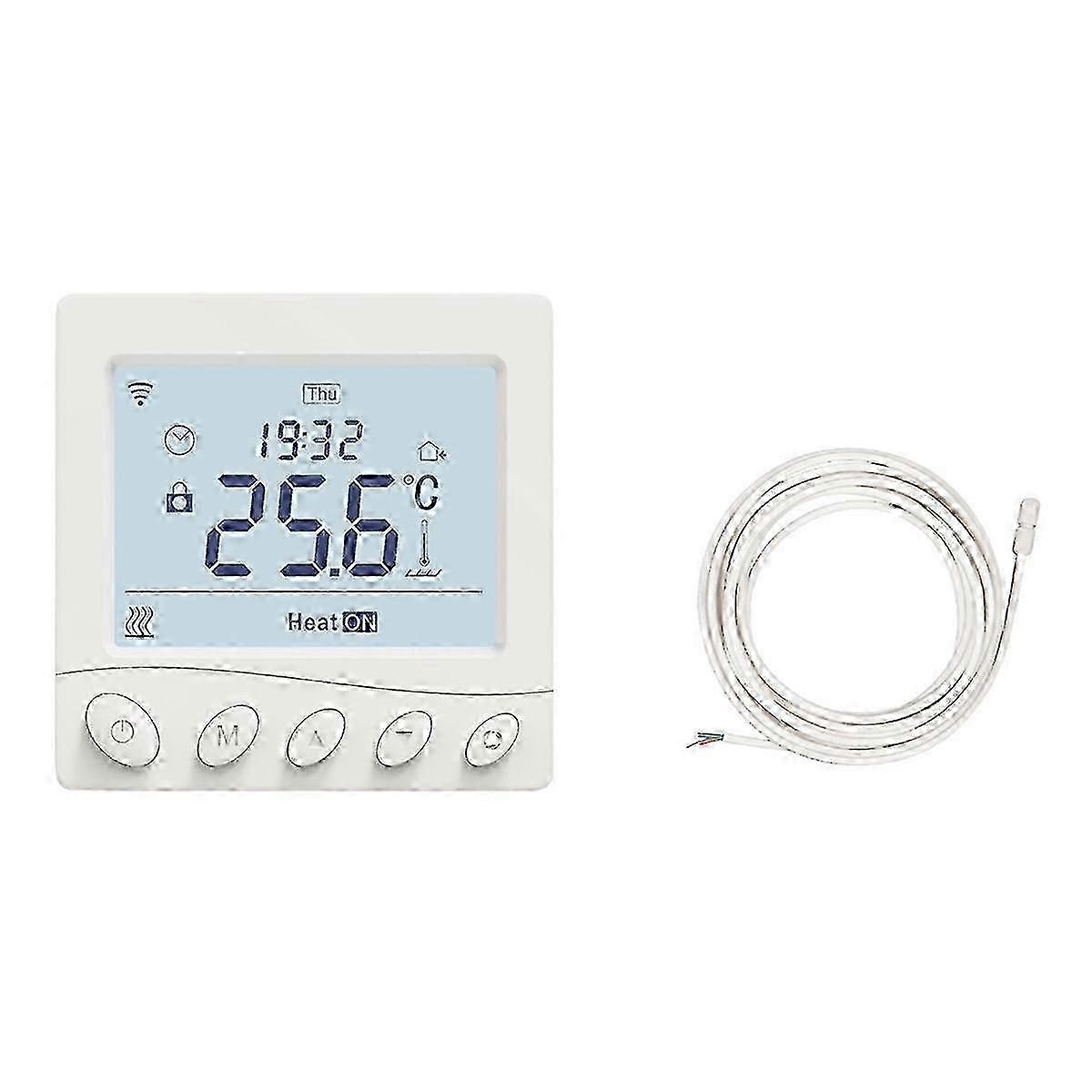 WiFi Thermostat Room Temperature Controller Electric Floor Heating Gas App Control Work with Home G Walkbee 4671 B