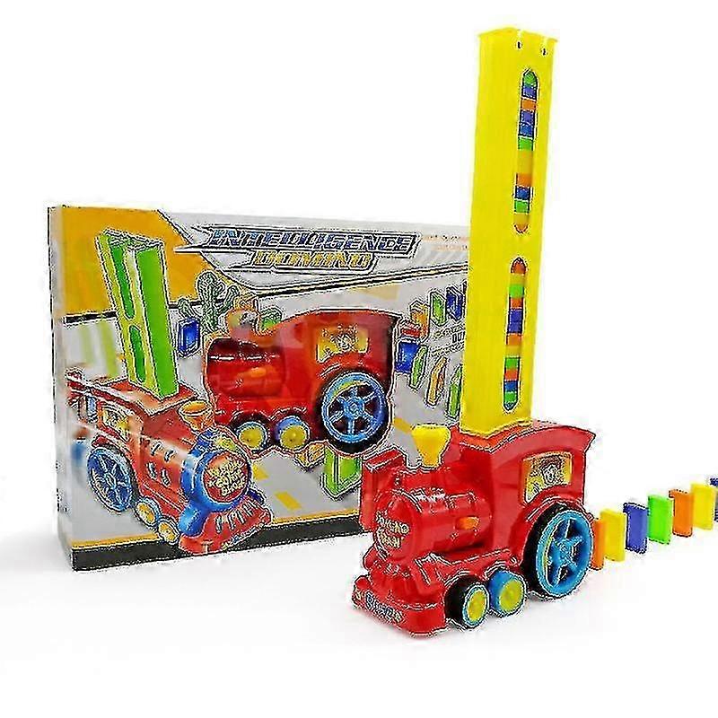 Train Electric Domino Car Vehicle Model Magical Automatic Set Up Co...