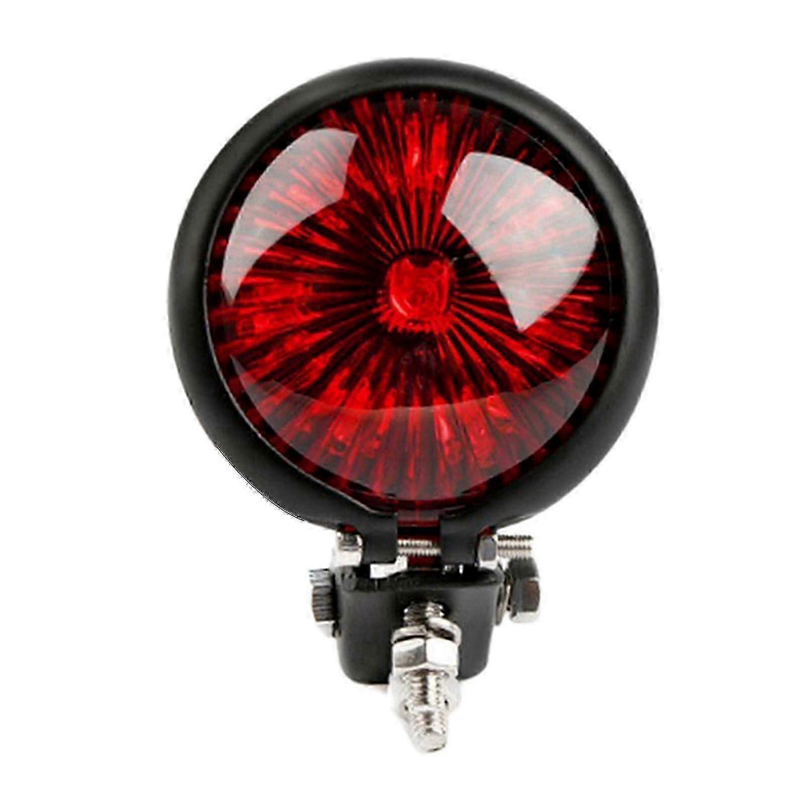 Motorcycle Rear High Brightness Small Round Retro LED Brake Tail Signal Light