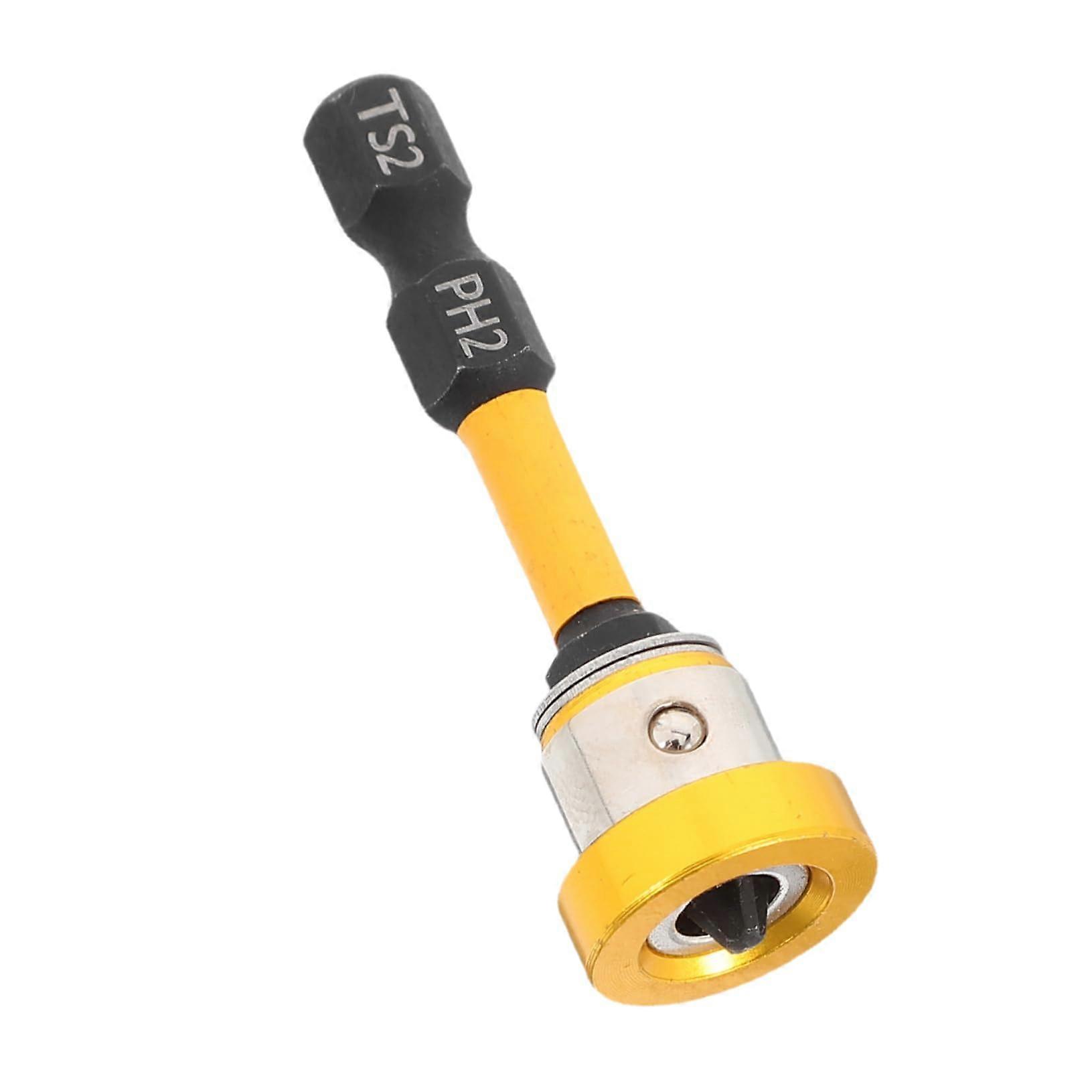 Adjustable Drywall Screwdriver Bit Holder with Precision Magnetized Design for Standard and Impact Drivers