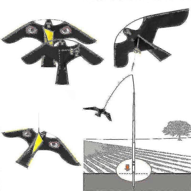 Birds Scarer Repeller Flying Hawk Kite for Garden Scarecrow Yard Ho...