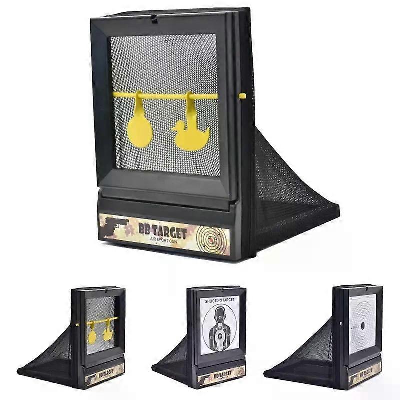 AirSoft Targets for Shooting Recycling BB & Pellet with Trap Net Catcher Paper Sheets Stand Training Diamond Grade 24BD