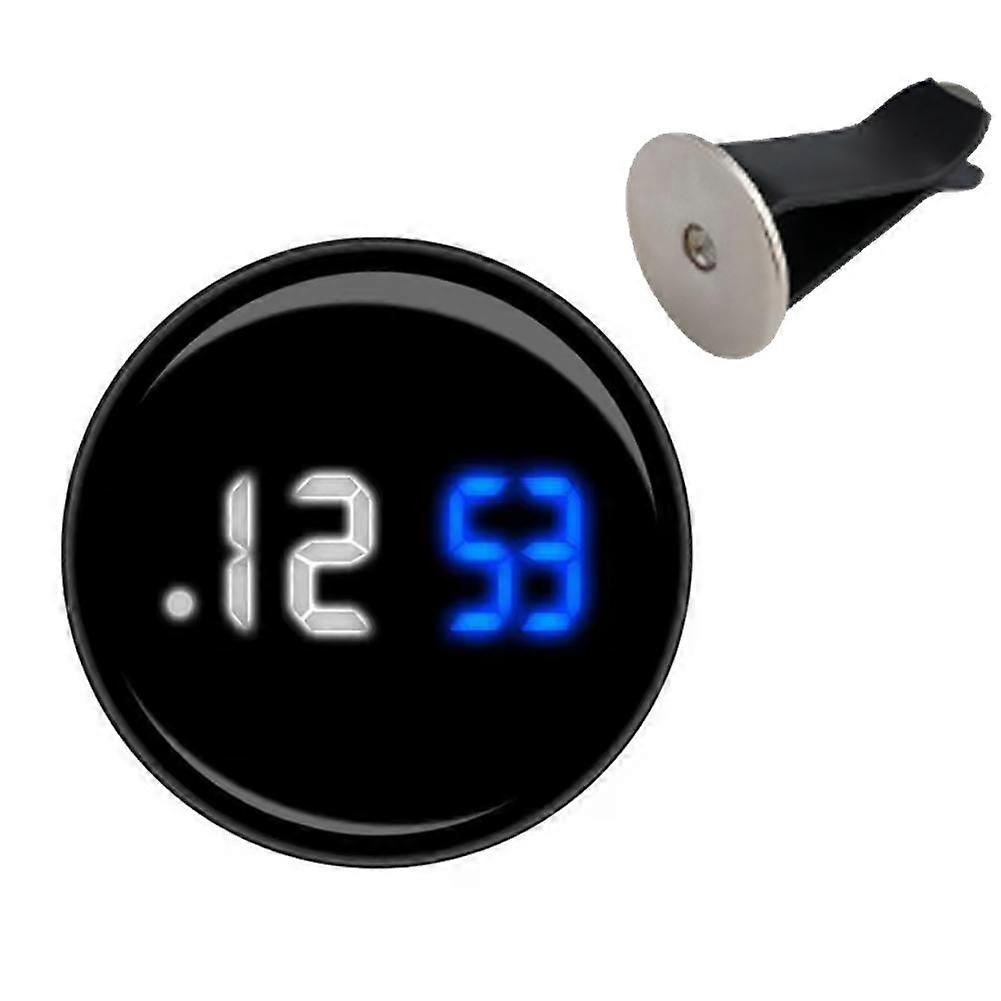 Touch Screen Car Clock, Waterproof & Stylish Mirror Design for Easy Installation