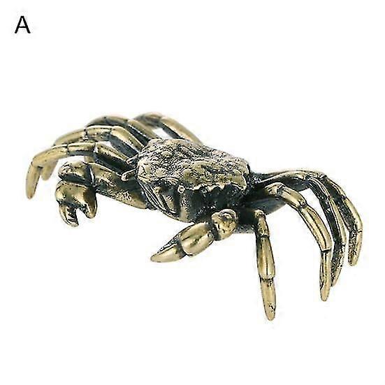 Crab Model Undeformable Decorative Solid Color Pretty Precisely Detail Polished Decoration for Dining Room