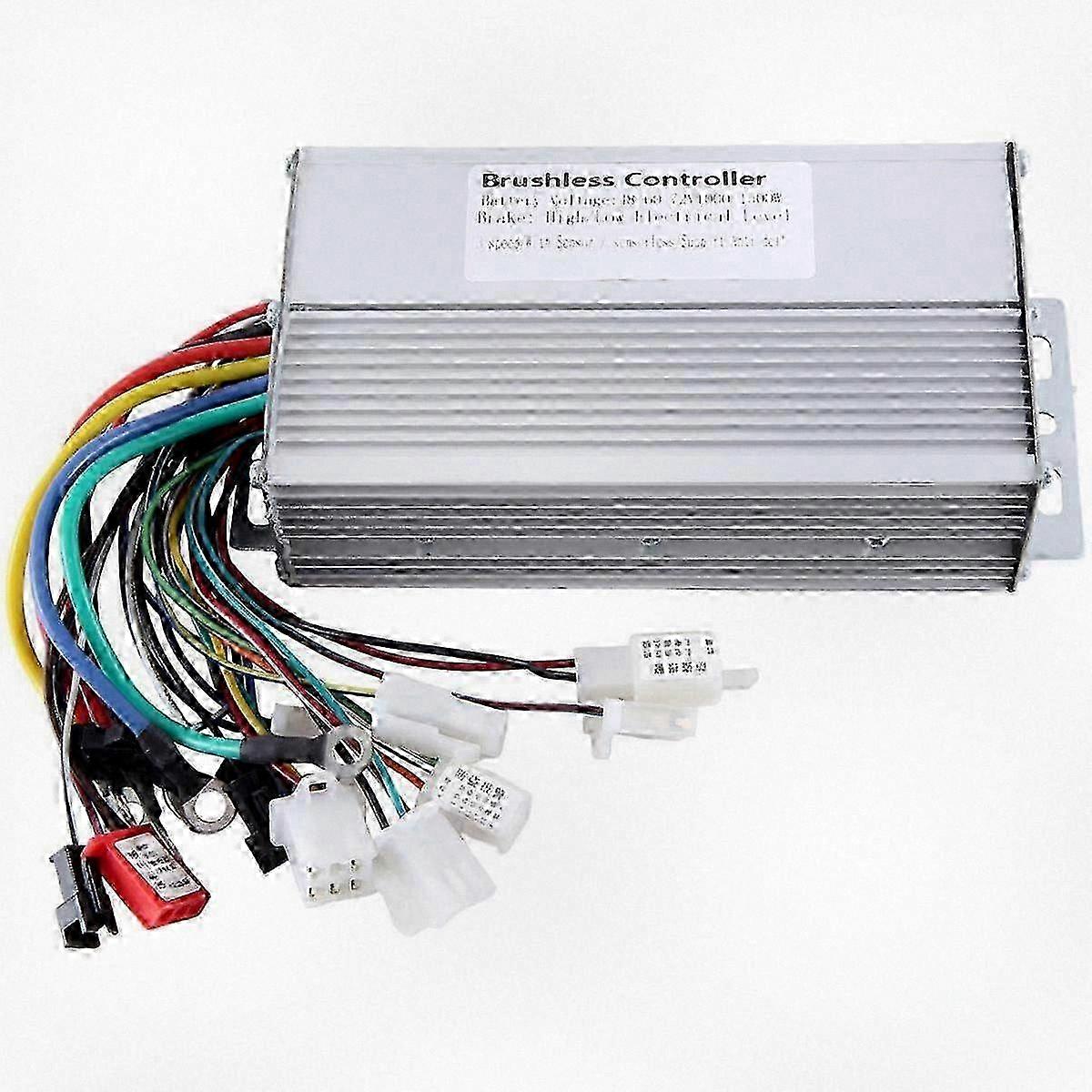 Dual Mode Brushless Motor Controller for Electric Bikes, 48V-72V, 1000W-1500W, 12 Tube Design