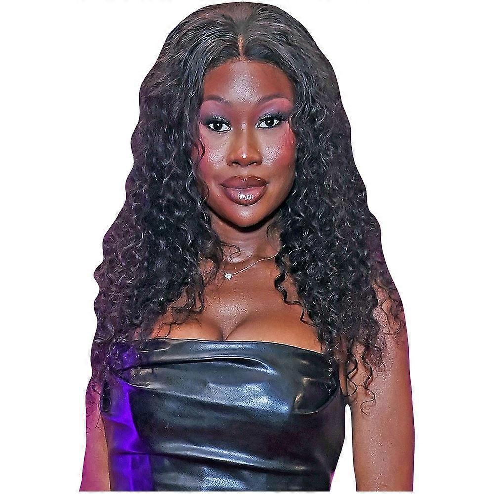 Dami Olonisakin (Svart Klänning) Halvkropp Buddy Cutout