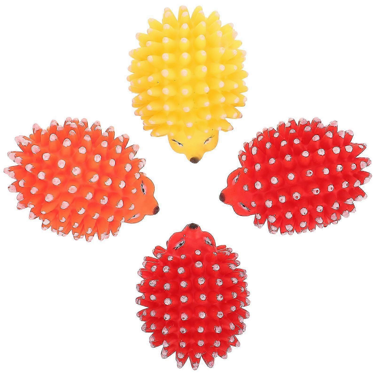 Interactive Cat Toy Hedgehog Shape Durable Safe Indoor Play 4Pcs