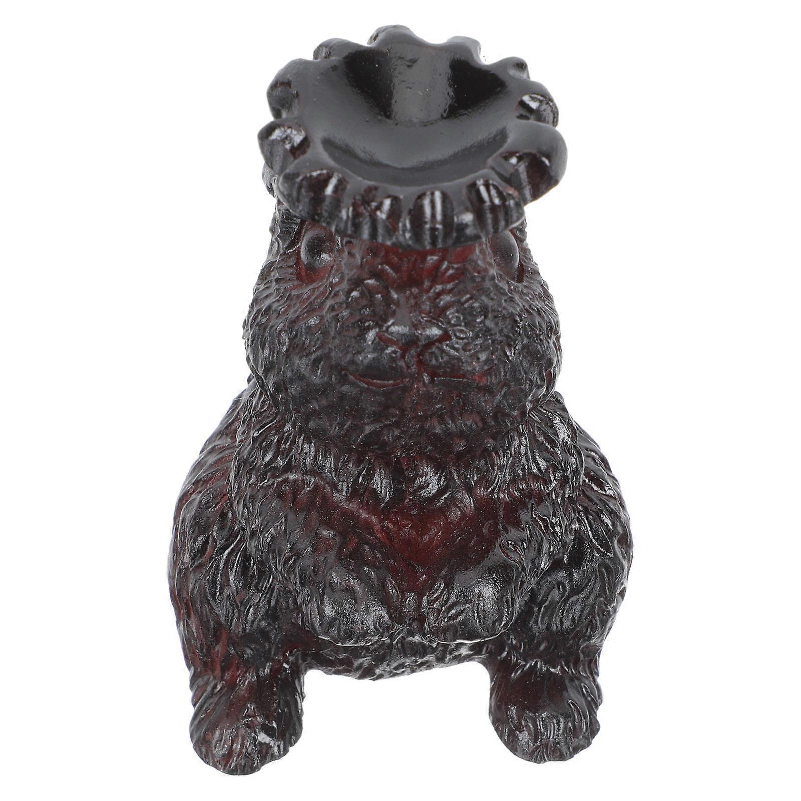 Crystal Ball Resin Rabbit Statue Display Stand for Decoration Use