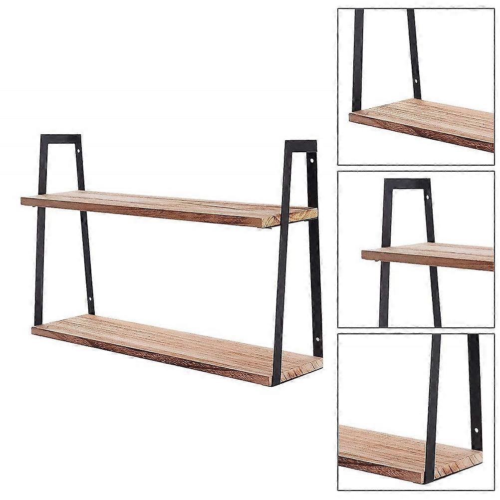 Wooden Floating Shelf Wall Mounted Storage Rack for Organizing