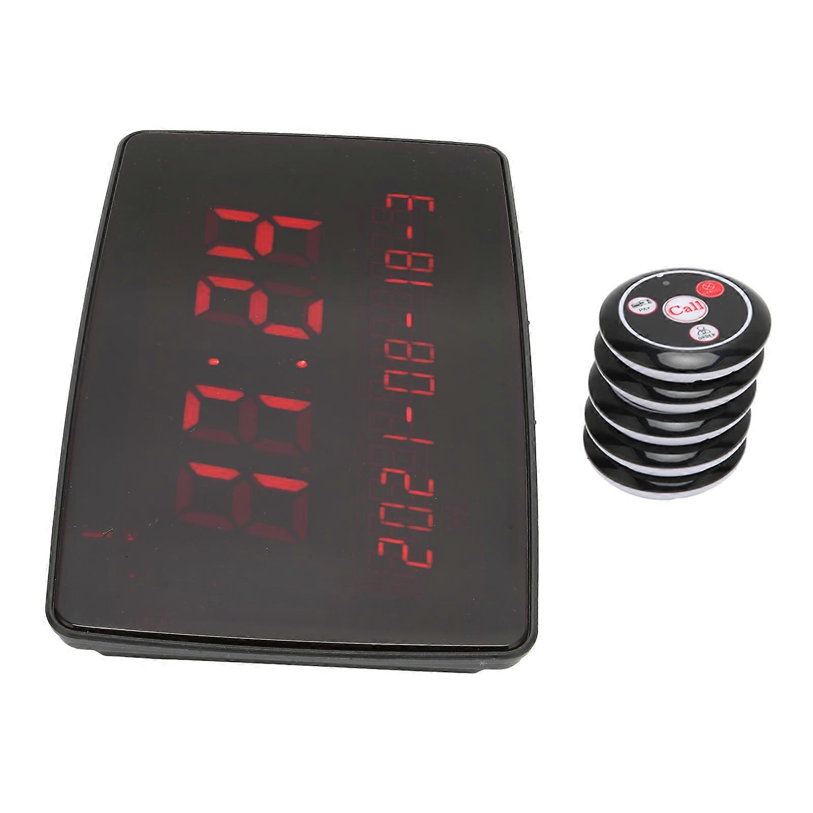 Restaurant Pager System 20 Pagers Wireless Coaster IPX4 Waterproof