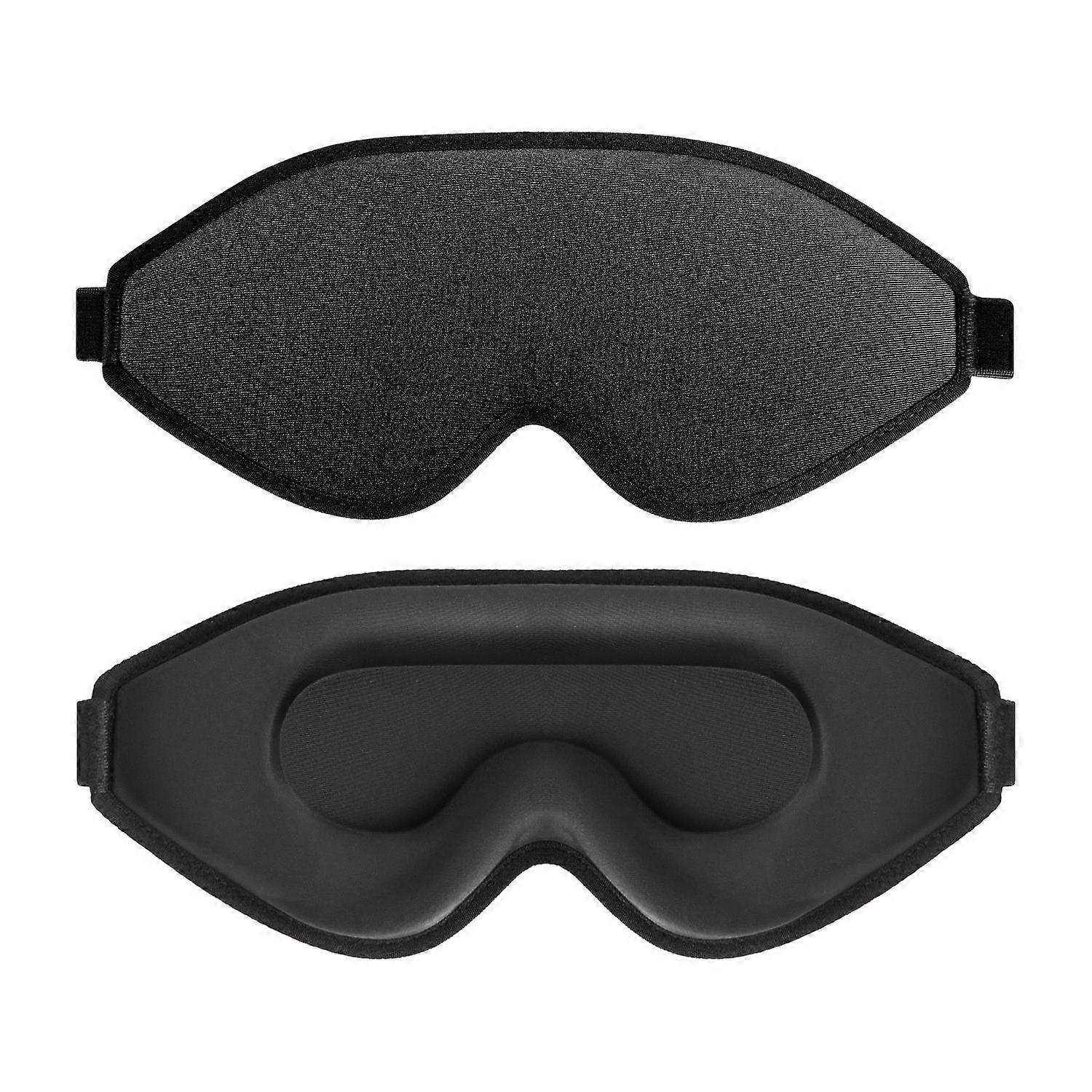 Sleeping Eye Mask, 3D Deep Contour Sleeping Eye Mask, 99% Block Light Eye Mask, Zero Eye Pressure Cup Eye Mask for Men and Women with Adjustable Strap