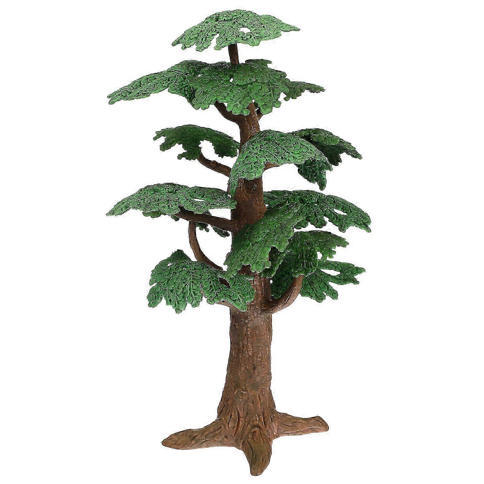 Simulated Tree Model Miniature Cypress Tree Decor Vivid Fake Tree Ornament for DIY Landscape Scenery Craft