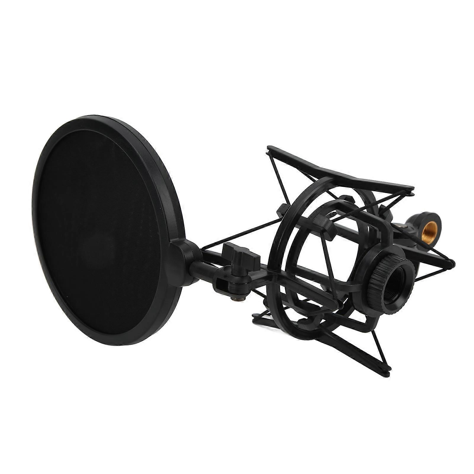 Microphone Shock Mount Holder with 13.5cm Filter Anti Vibration