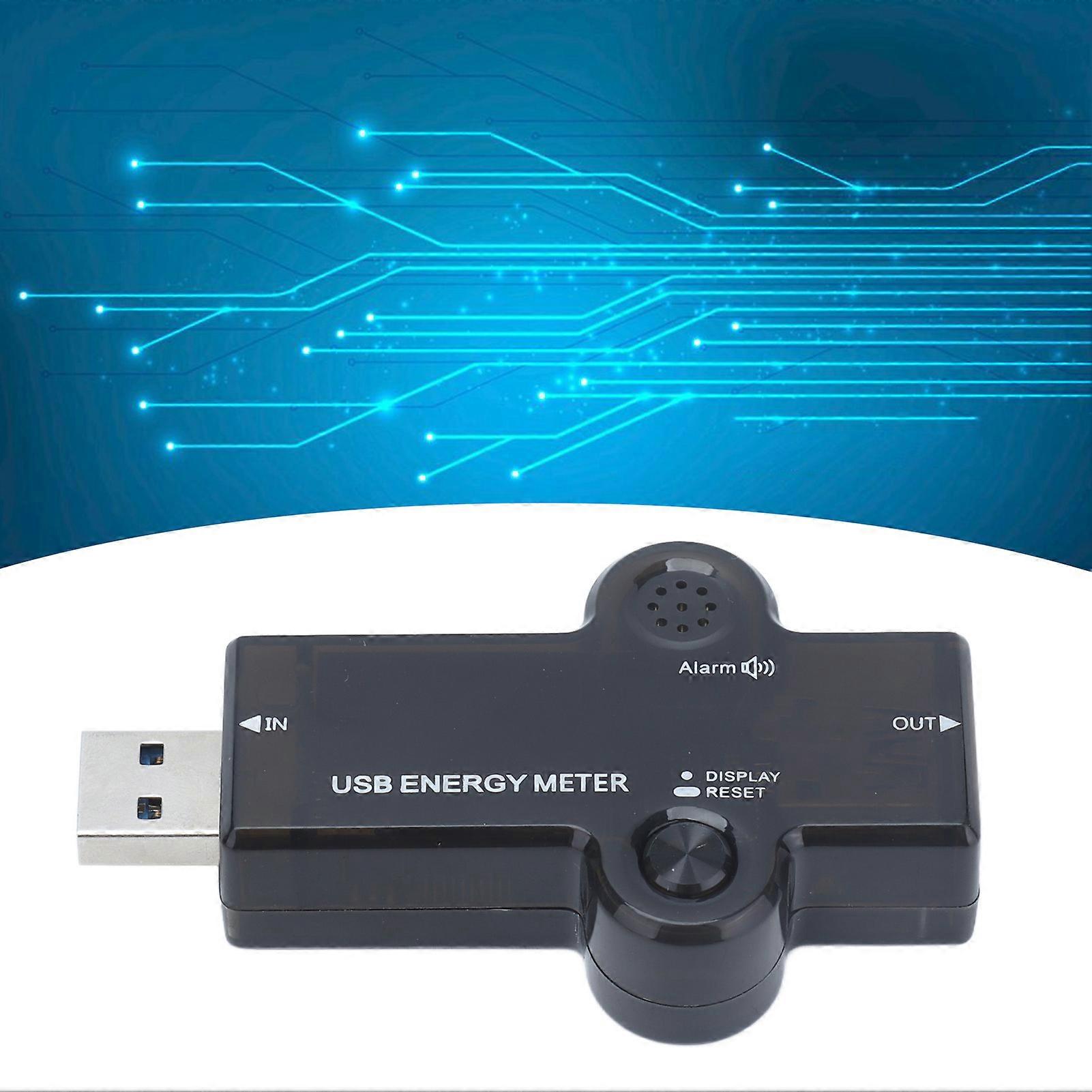 Bluetooth USB C Tester LCD Digital Multimeter 77x45x16mm 99999mAh