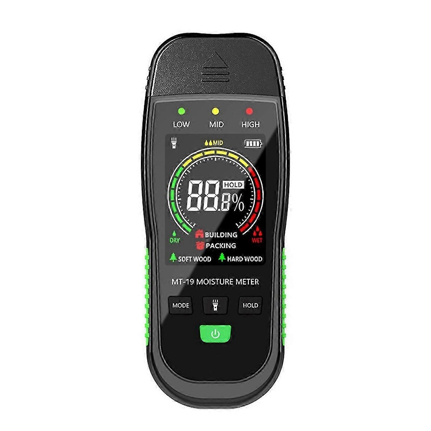 MT19 Color Screen Wood Moisture Meter Wall Moisture Content Tester
