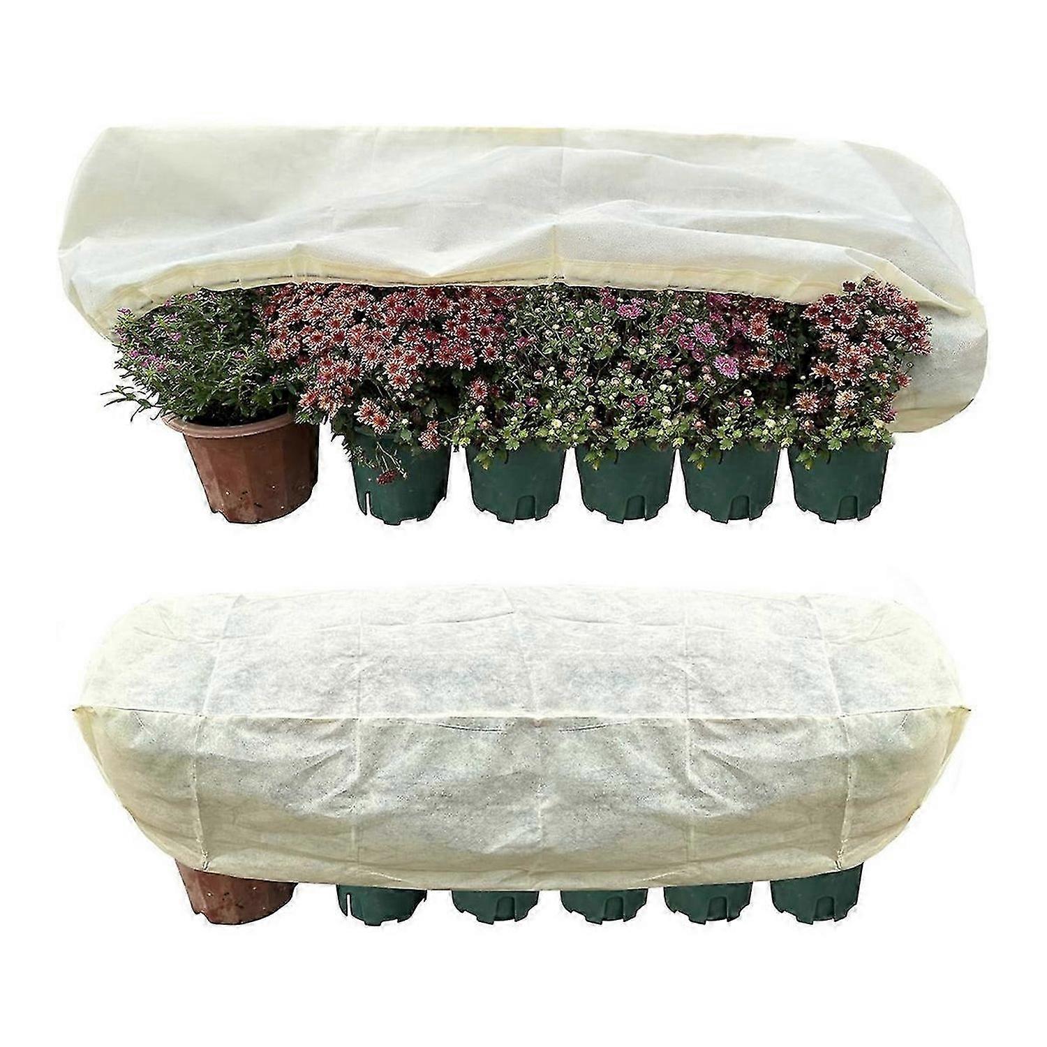 Rectangular Planter Box Protector Protects Plants in Balcony, 2Pcs