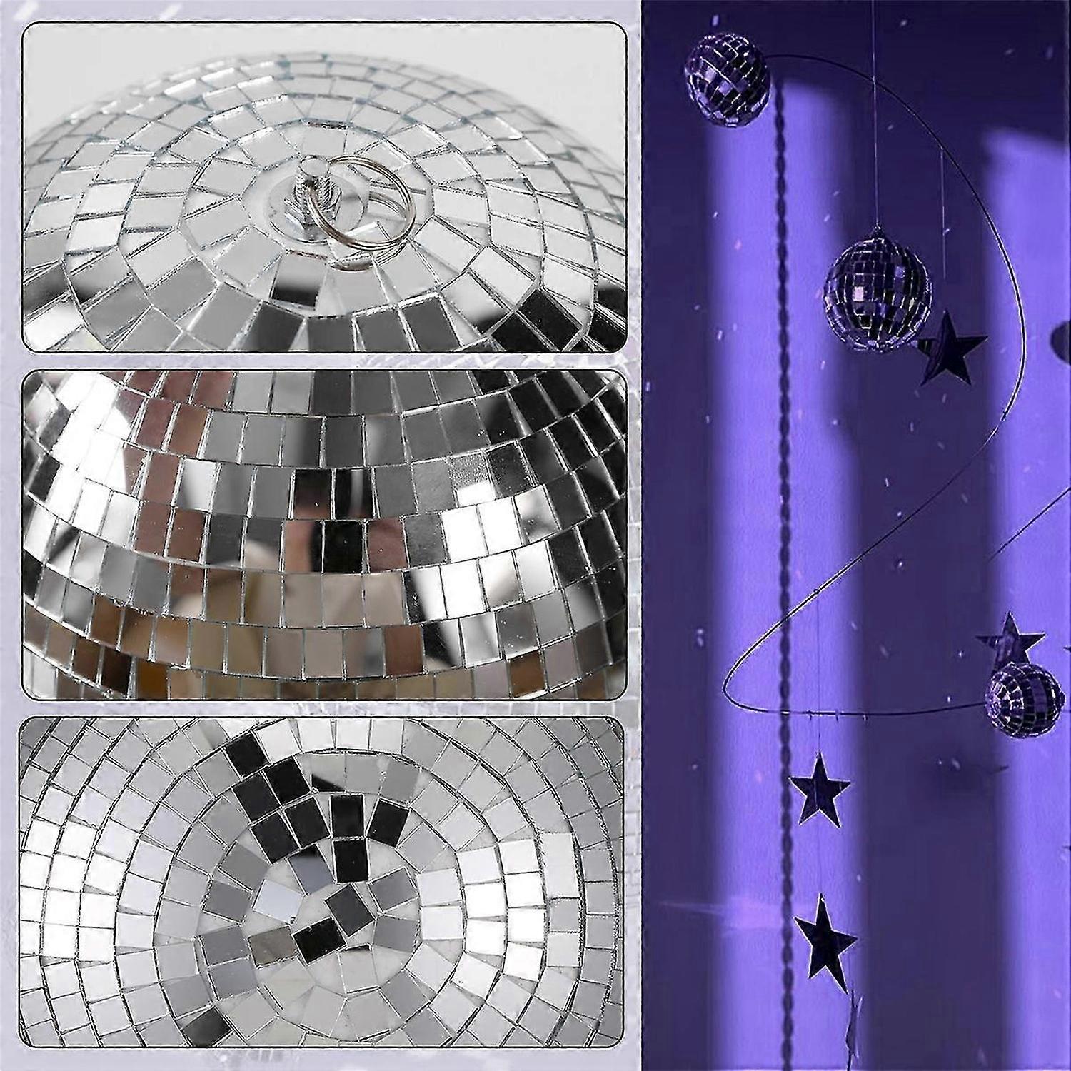 30cm Disco Light Mirror Ball, Stage Reflective Mirror Balls Silver