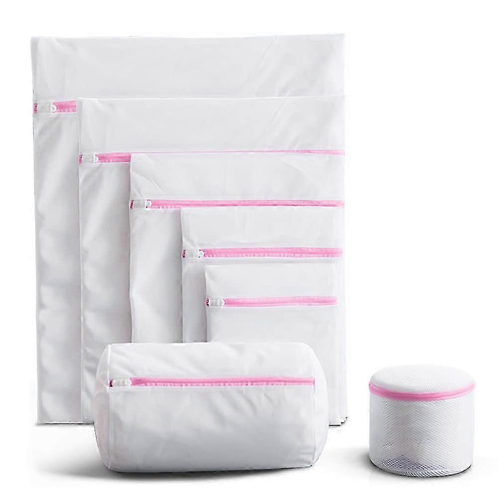 2025 Large Drawstring Washing Net Bags 7 Pack, Durable Coarse Mesh Laundry Bag