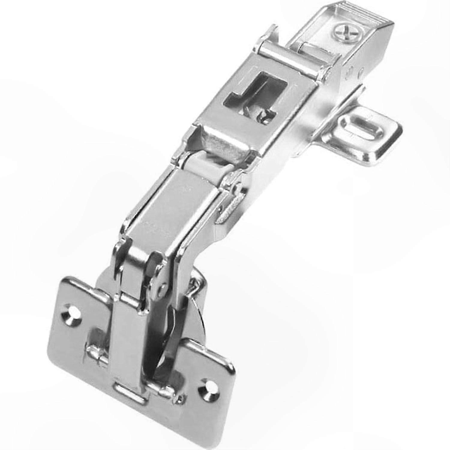 170 Wide Angle Overlay Hinge with Mounting Plate (2 Pack)