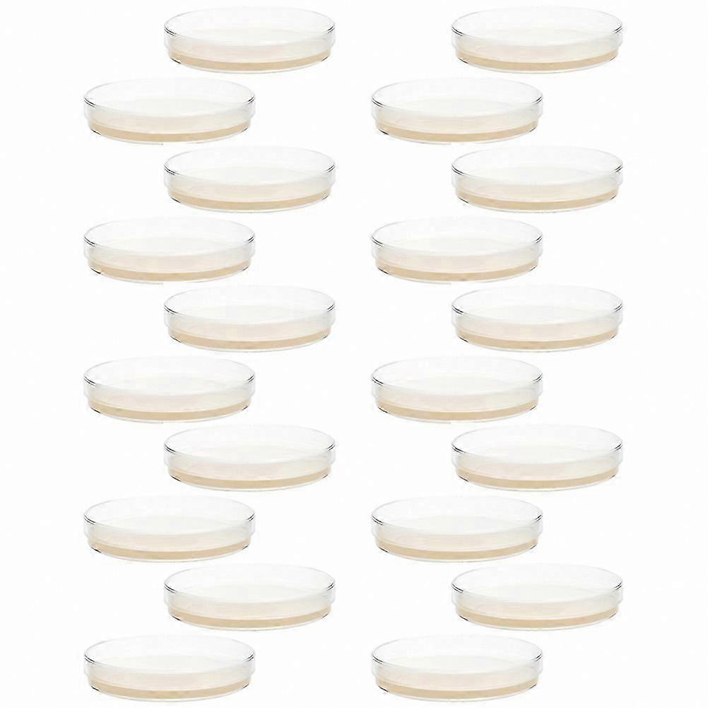 Prepoured Agar Plates for Science Experiments - 20 Pack Petri Dishes with Nutrient Agar