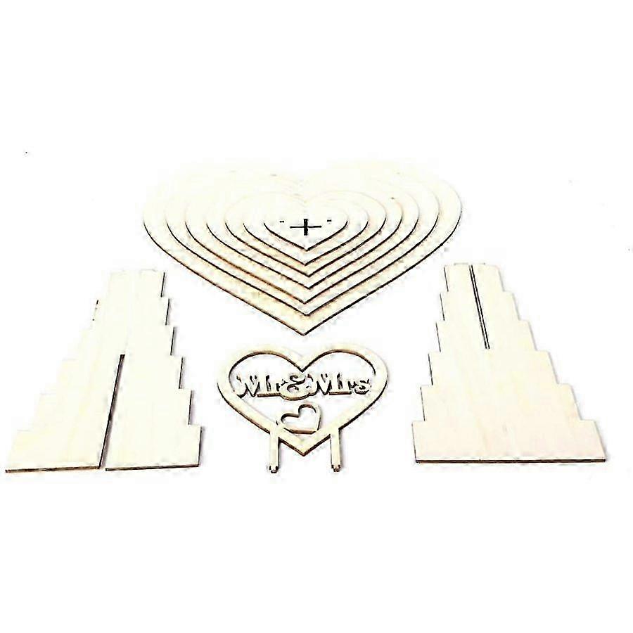 Seven-layer heart-shaped display stand, perfect for parties, weddings 2025