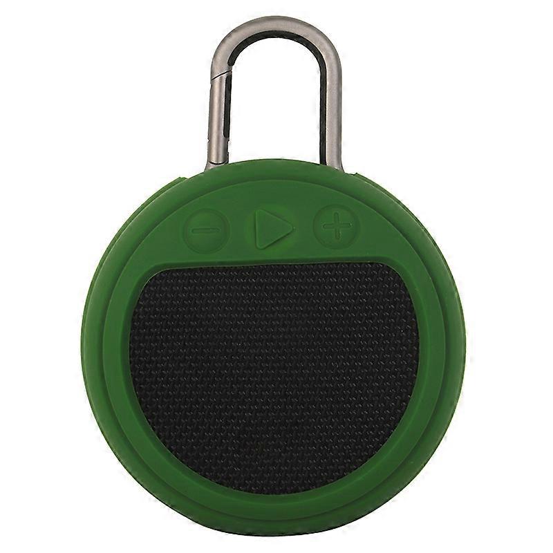 For JBL Clip3 Bluetooth-compatible Speaker Protective Case Shockproof Silicone Cover - Army Green