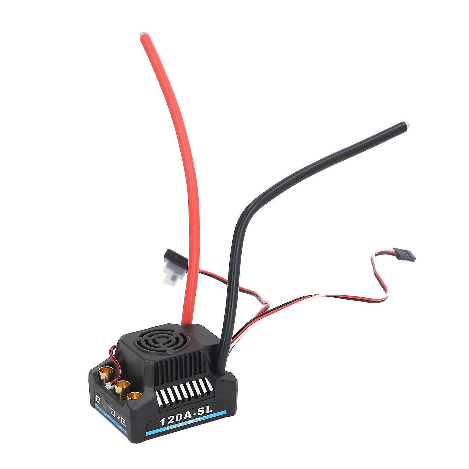 120A High Power Brushless Electronic Speed Controller for 1/8 & 1/10 Scale Model Cars