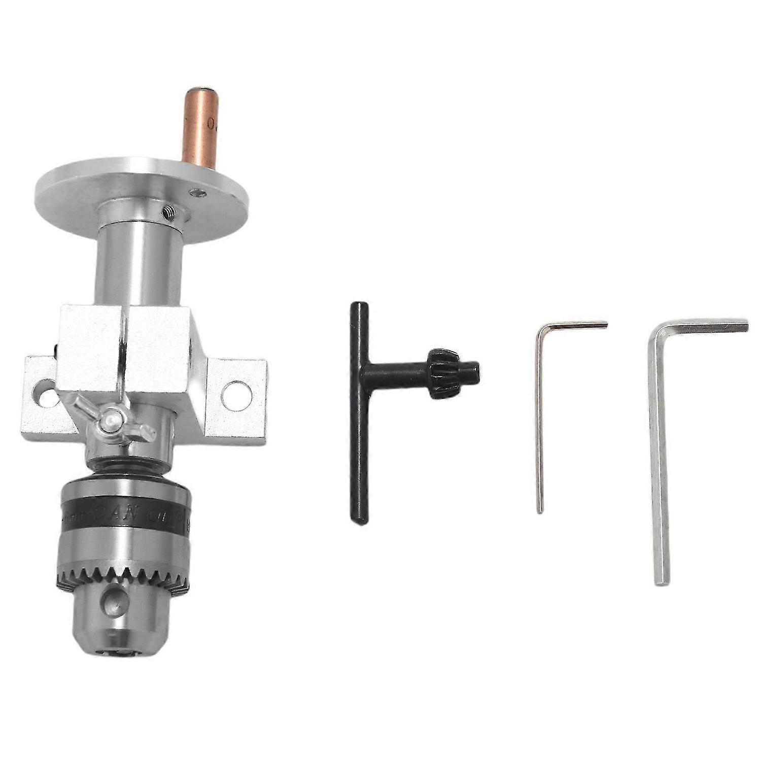 Live Lathe Center Head With Chuck For Woodworking Tool
