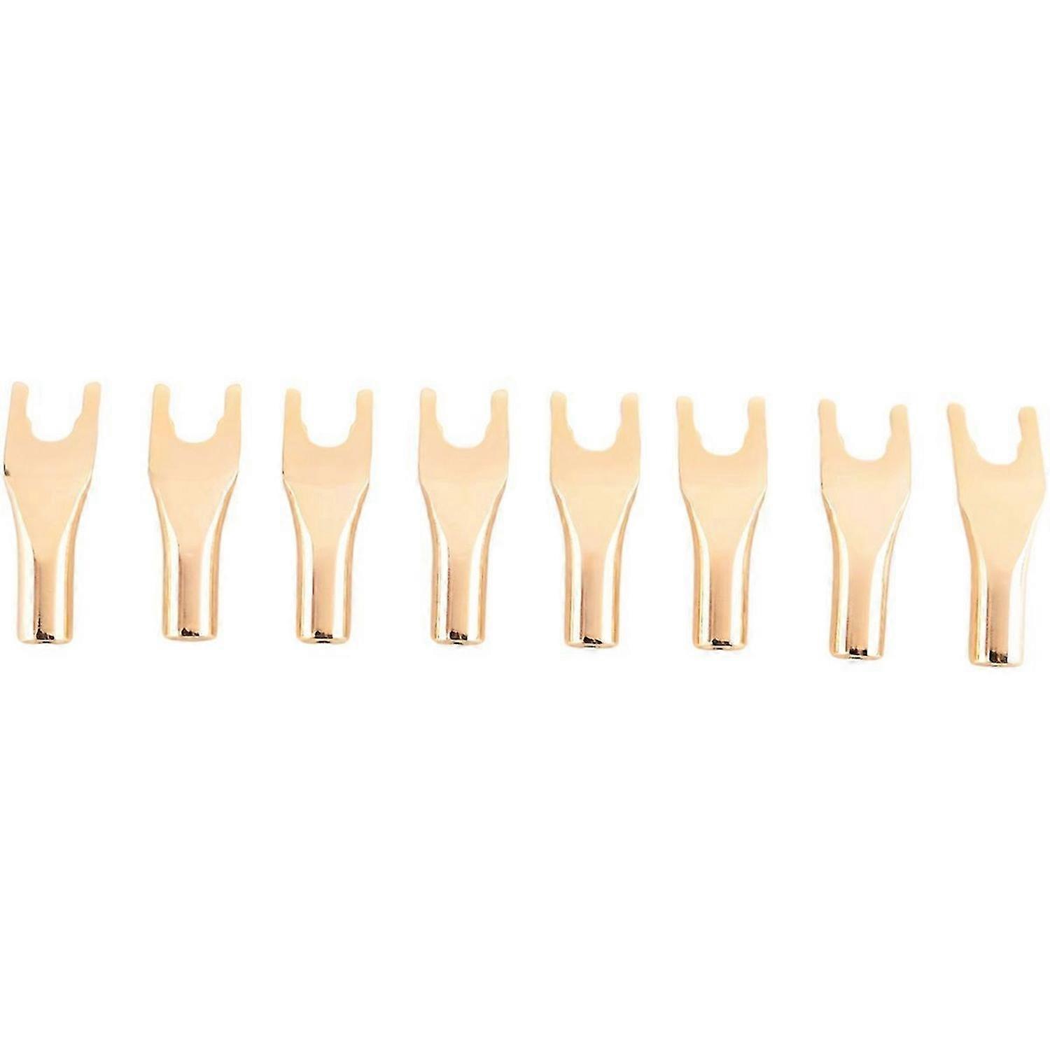 Screw Fork HiFi Speaker Spade Connector Plugs-