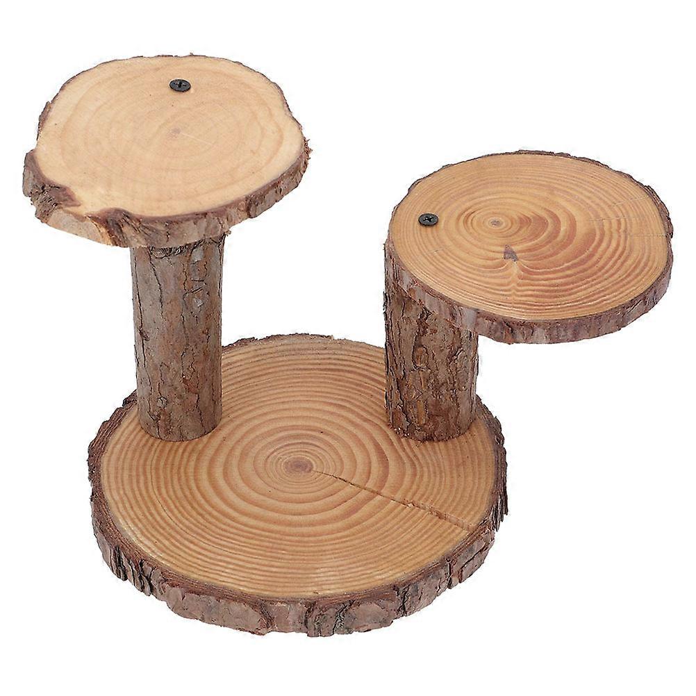 Wood Plant Stand for Display Use 1Pcs Multi-Color Wooden Dessert Serving Stand