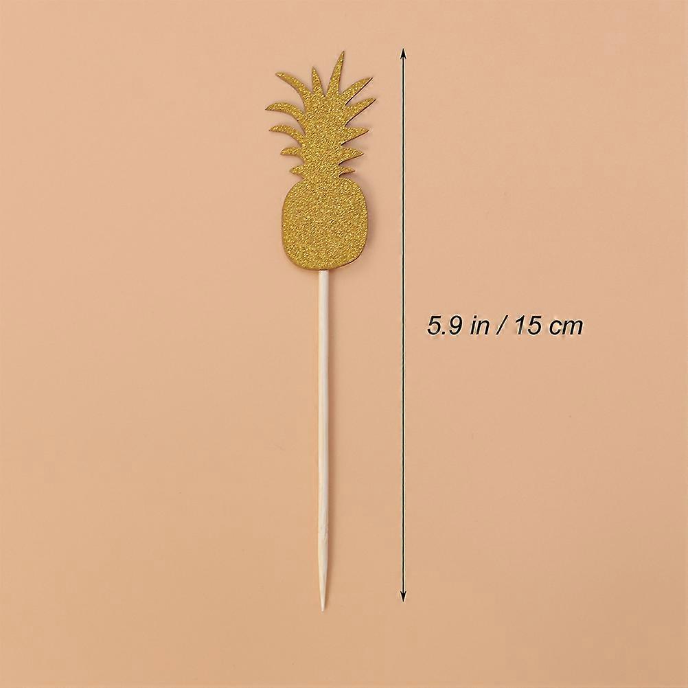 Creative Cake Topper Flamingo Pineapple Insert for Decor 15Pcs