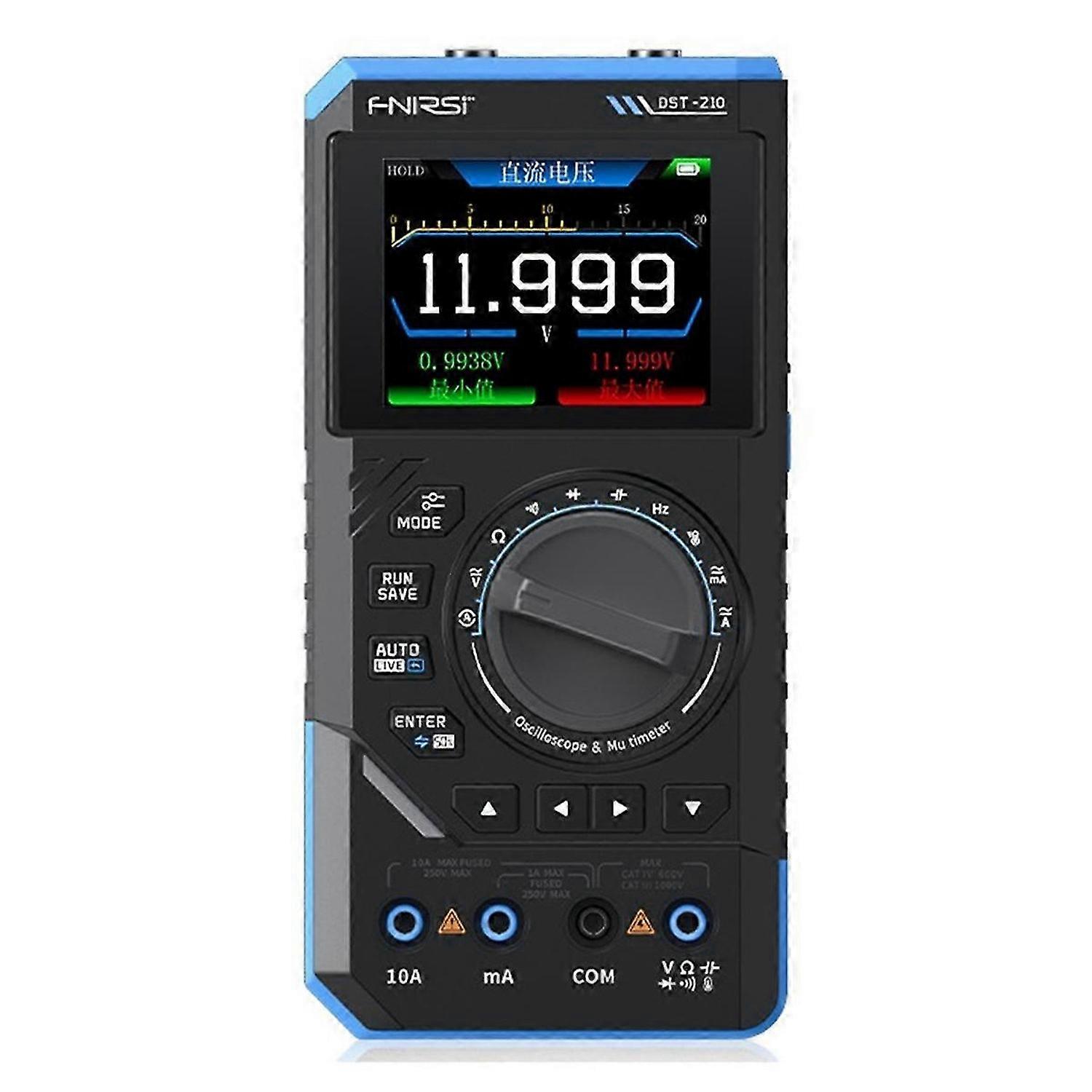 -210 Multimeter, Electronic Repair Detection Tool 19999 Counts 10MHz with Oscilloscope Signal Gener