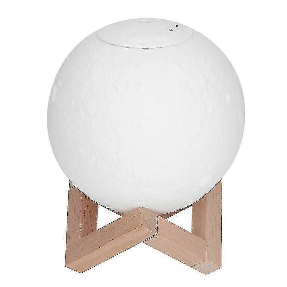 800ML Moon-Shaped Air Humidifier Mist Diffuser Night Light Decor