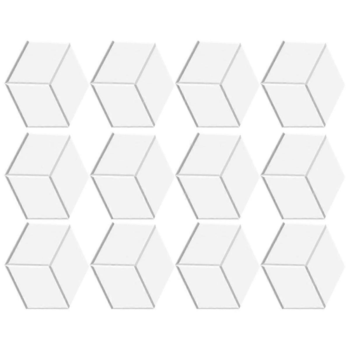 Acoustic Panels with Self-Adhesive, Sound Proof Foam Panels,White