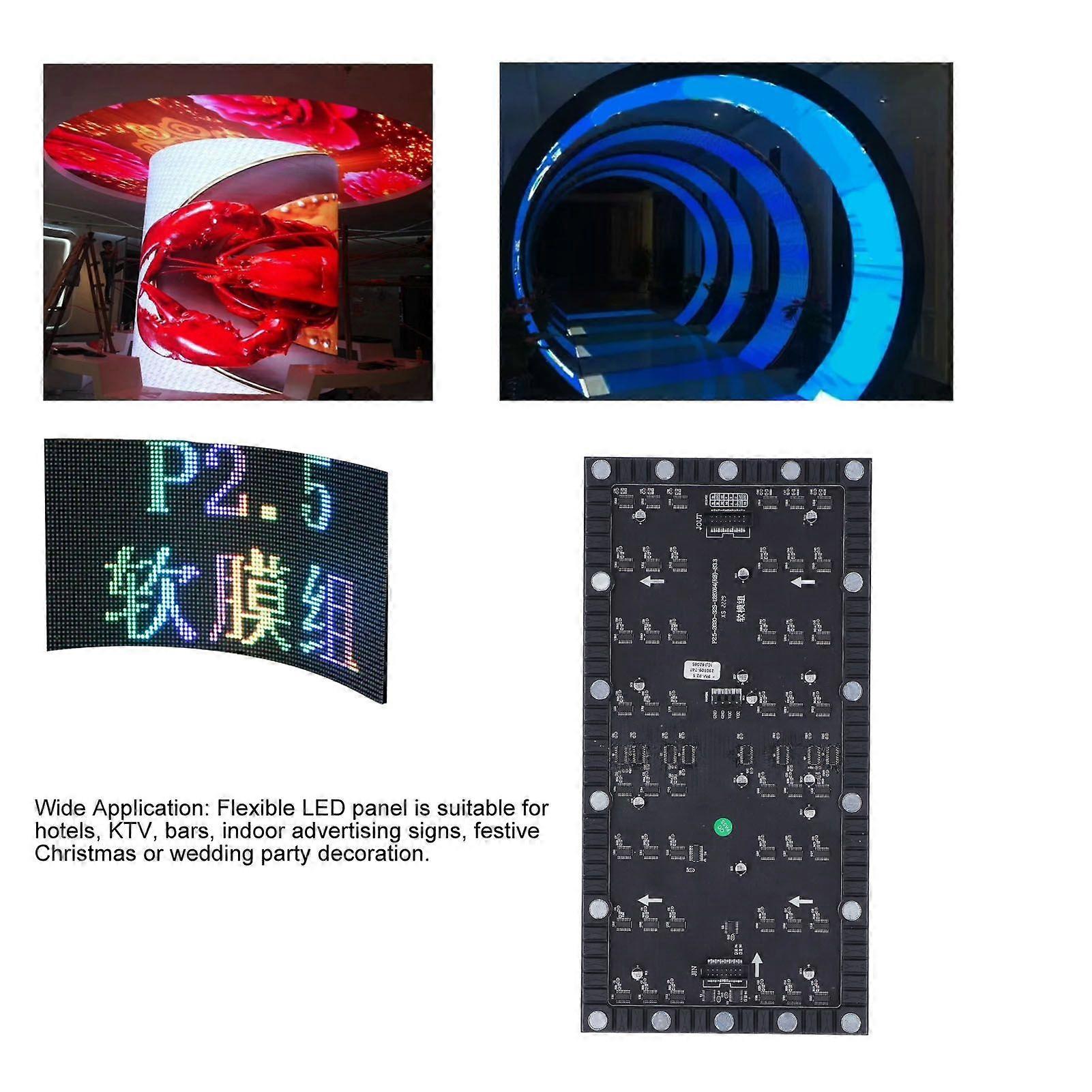 Flexible LED Panel 128x64 Pixels Full Color LED Panel for Hotel KTV Bar DC5V