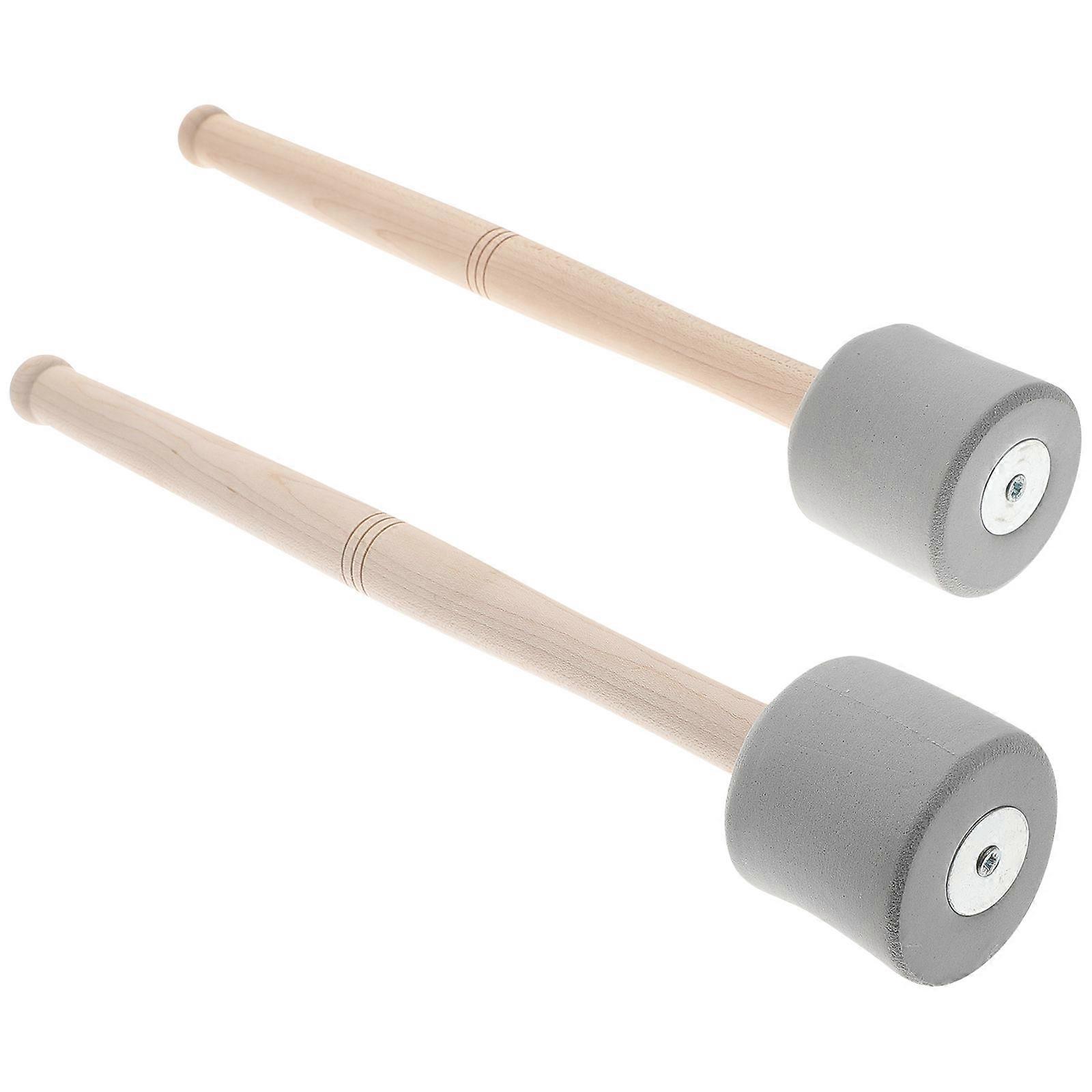 Percussion Drumsticks Bass Drum Mallets for Drum Use 2Pcs Grey Design