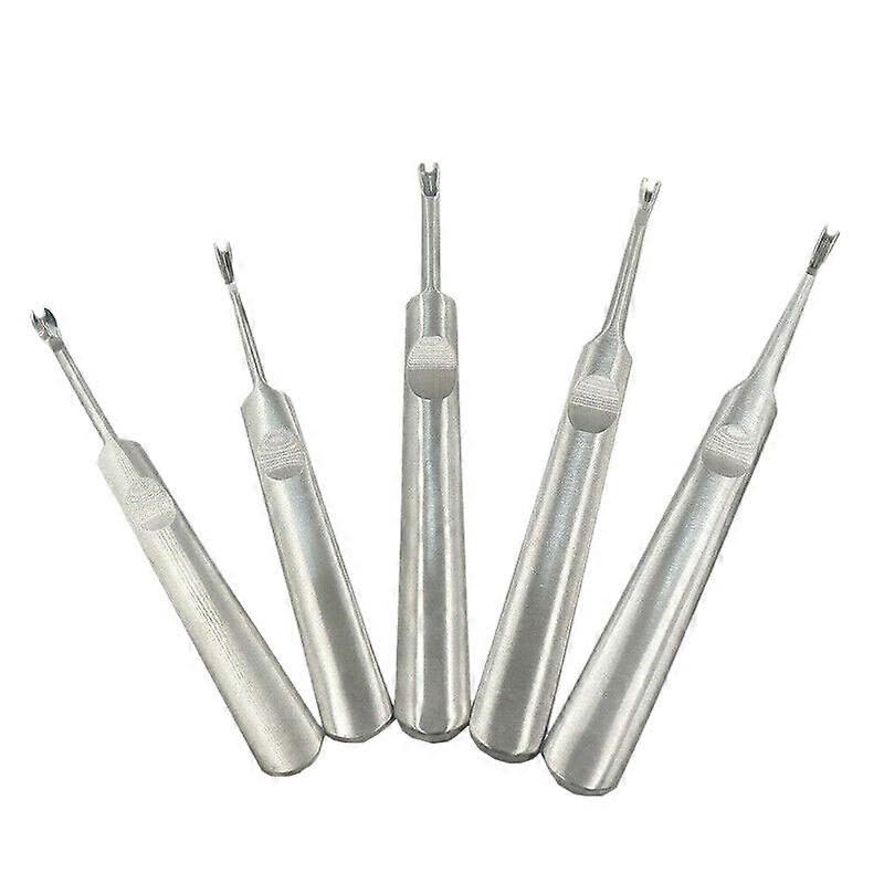 5Pcs U V Shaped Stitching Groover Skiving Edge Leather DIY Tool Kit