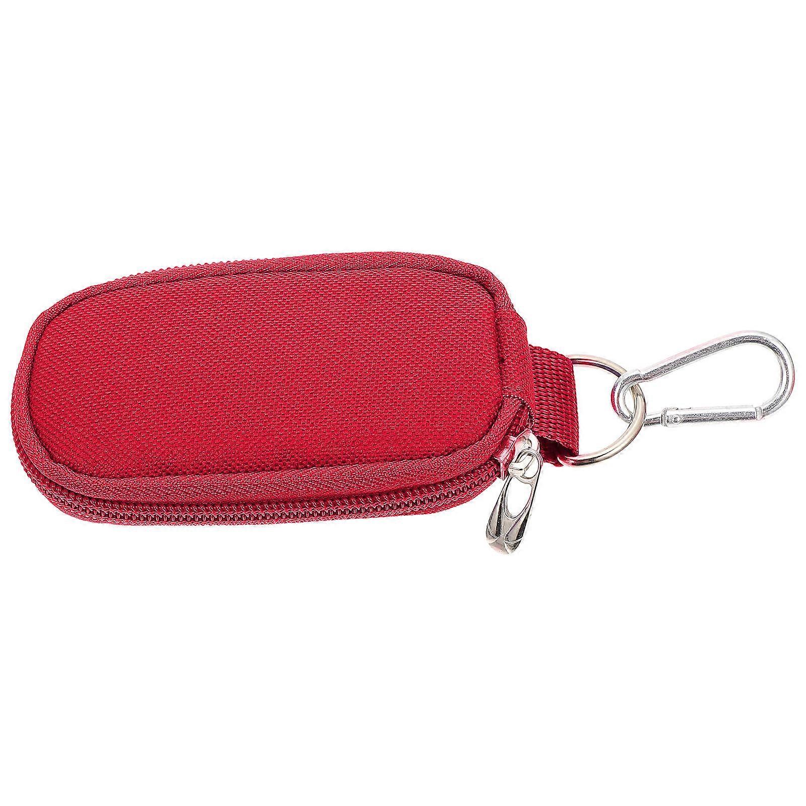 Essential Oil Storage Bag Bottle Case for Storage Use 2Pcs Red