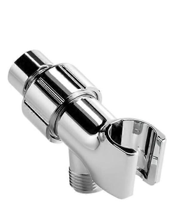 Adjustable Shower Head Holder Bracket Universal Adapter for Handheld Shower Heads, Chrome Finish, Bathroom Accessory