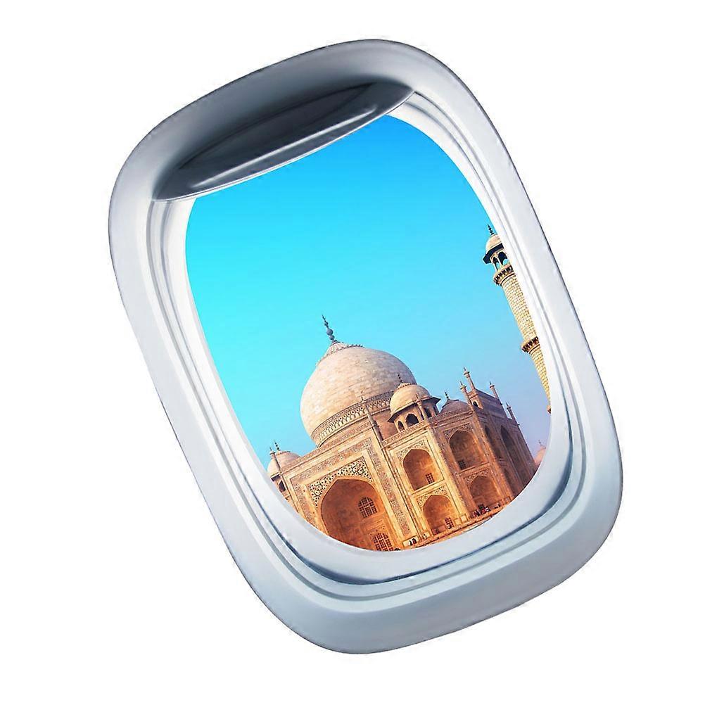 Three-Dimensional Landmark Building Window Glass Sticker for Wall 1Pcs